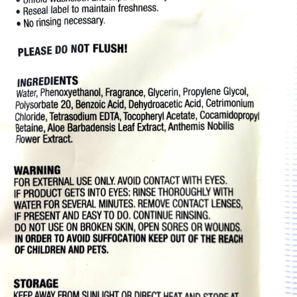 Yardley London Disposable Large Washcloths 2 Packs NWT - Picture 5 of 6